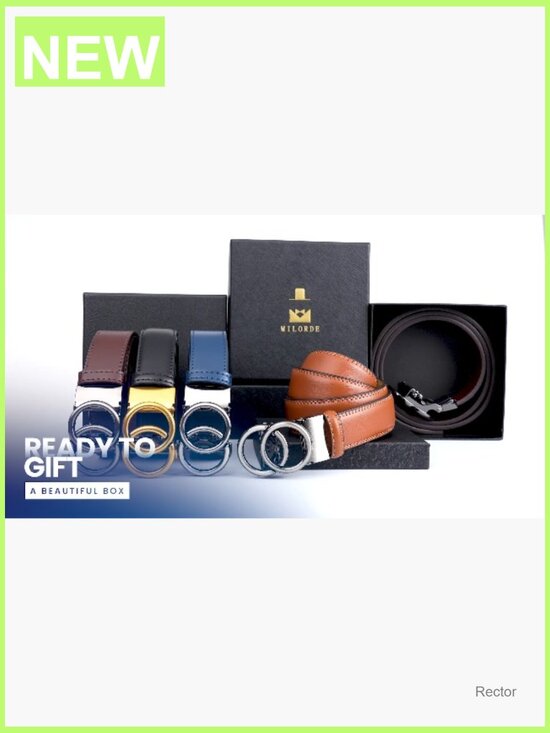 Ratchet Leather Dress Belt - Customizable Fit, 3cm Width main image 7